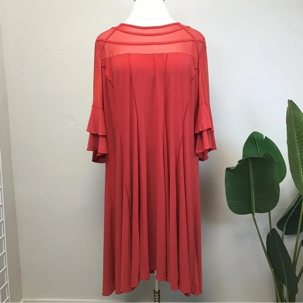 Ashley Stewart Sheer Panel Dress - Size 34/36